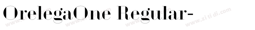OrelegaOne Regular字体转换 OrelegaOne Regular字体转换